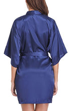 Load image into Gallery viewer, Women&#39;s Kimono Style Satin Robes with V-Neck (Multiple Colours available)
