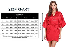 Load image into Gallery viewer, Women&#39;s Kimono Style Satin Robes with V-Neck (Multiple Colours available)
